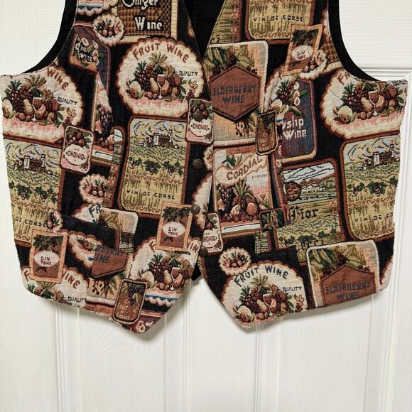Karen Scott II Women's Wine Tapestry Vest Size 2X - Picture 3 of 12